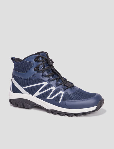 Boots à lacets bleu marine homme