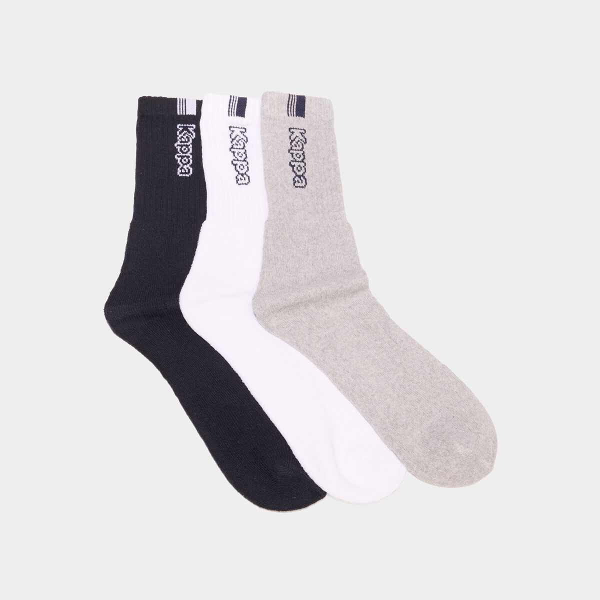 Lot 3 paires chaussettes sport Kappa bleu marine homme