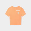 T-shirt manches courtes coton Creeks orange corail garçon