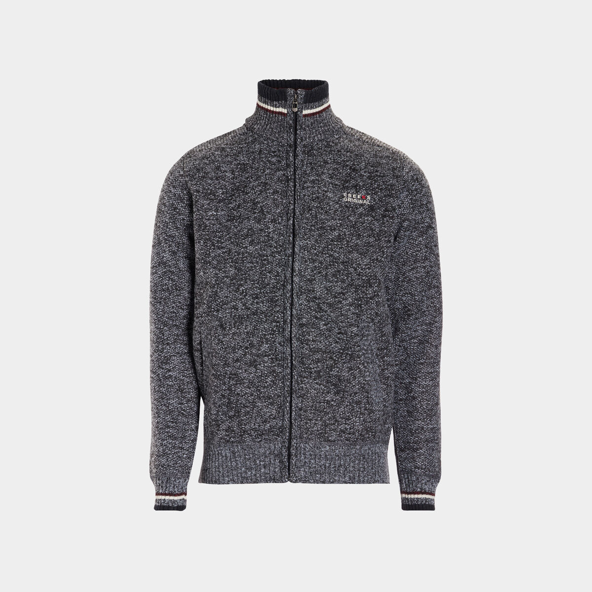 Gilet zippé Creeks gris foncé homme