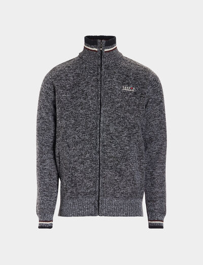 Gilet zippé Creeks gris foncé homme