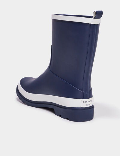 Bottes de pluie Trappeur bleu marine femme