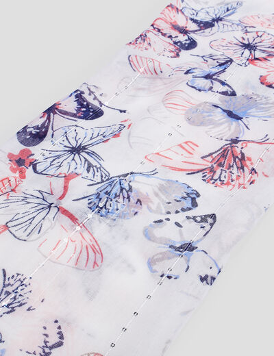 Foulard blanc femme