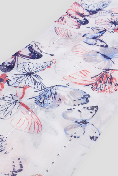Foulard blanc femme