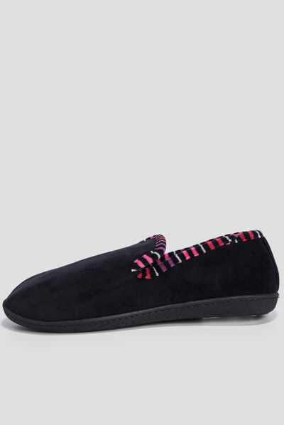 Chaussons Isotoner noir femme