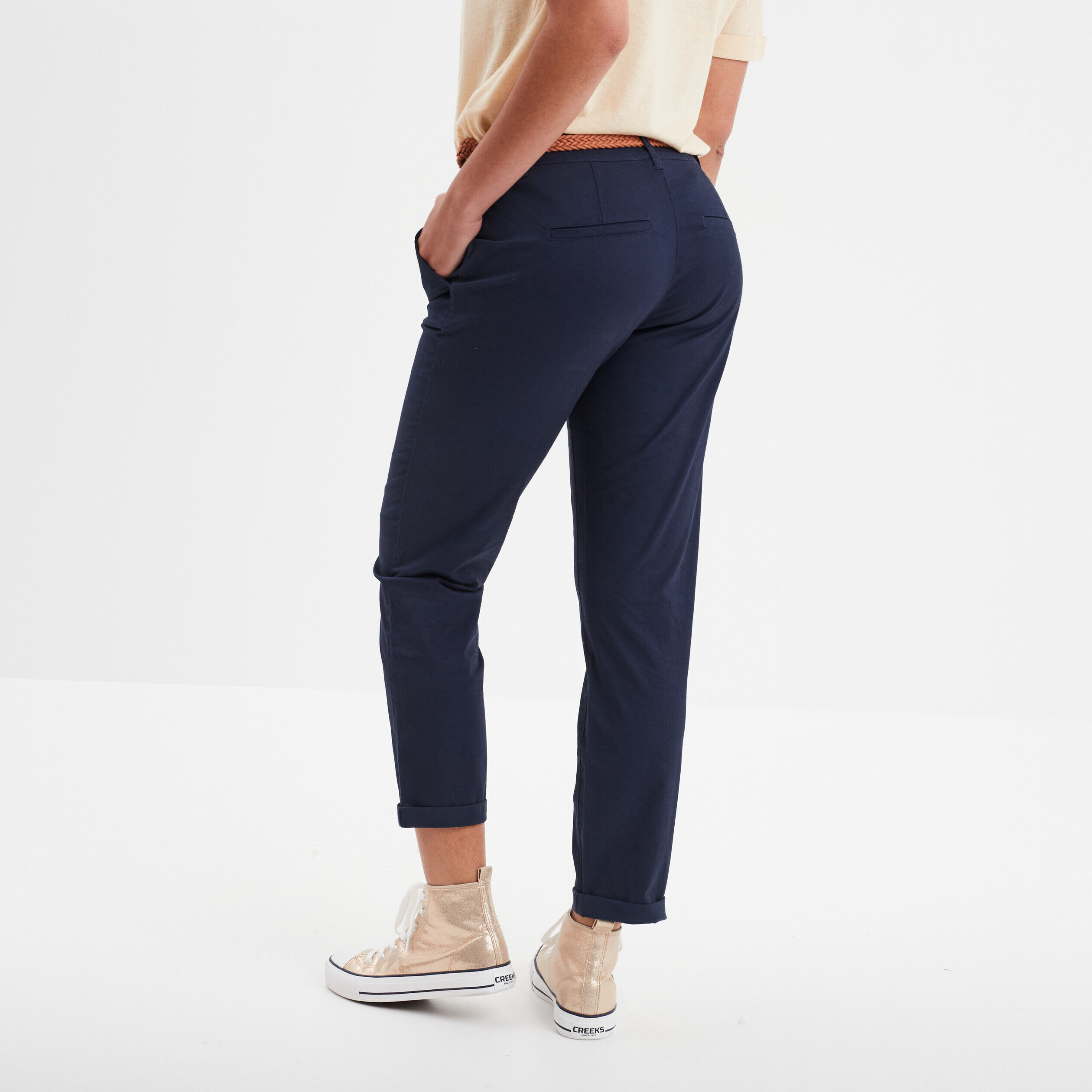 Pantalon chino femme pas cher Pantalon chino La Halle