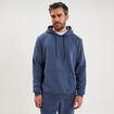 Sweat molleton &agrave; capuche hoodie bleu lavande homme