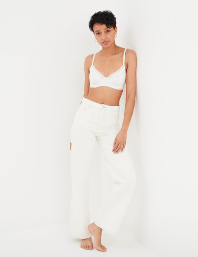 Soutien-gorge emboîtant blanc femme