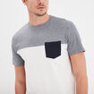 T-shirt à manches courtes 1 poche Creeks bleu marine homme
