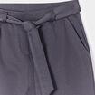 Pantalon wide leg avec ceinture gris foncé fille
