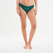 Tanga en dentelle vert foncé femme