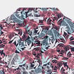 Chemise manches courtes nouée bleu marine fille