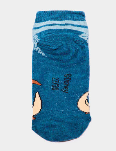 Lot 3 paires chaussettes Le Roi lion bleu gris garçon
