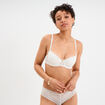 Soutien-gorge corbeille dentelle blanc femme