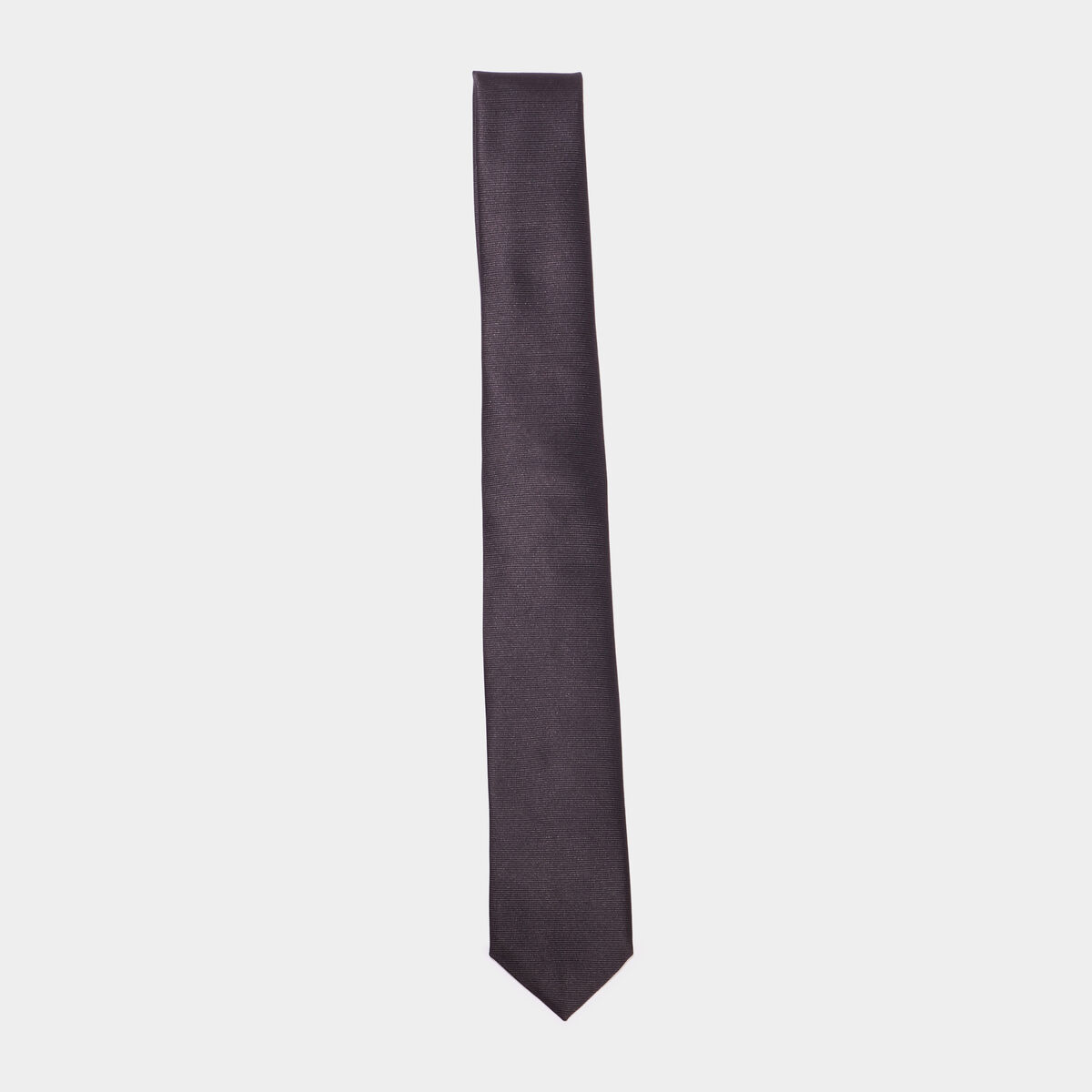 Cravate avec effet satin noir homme