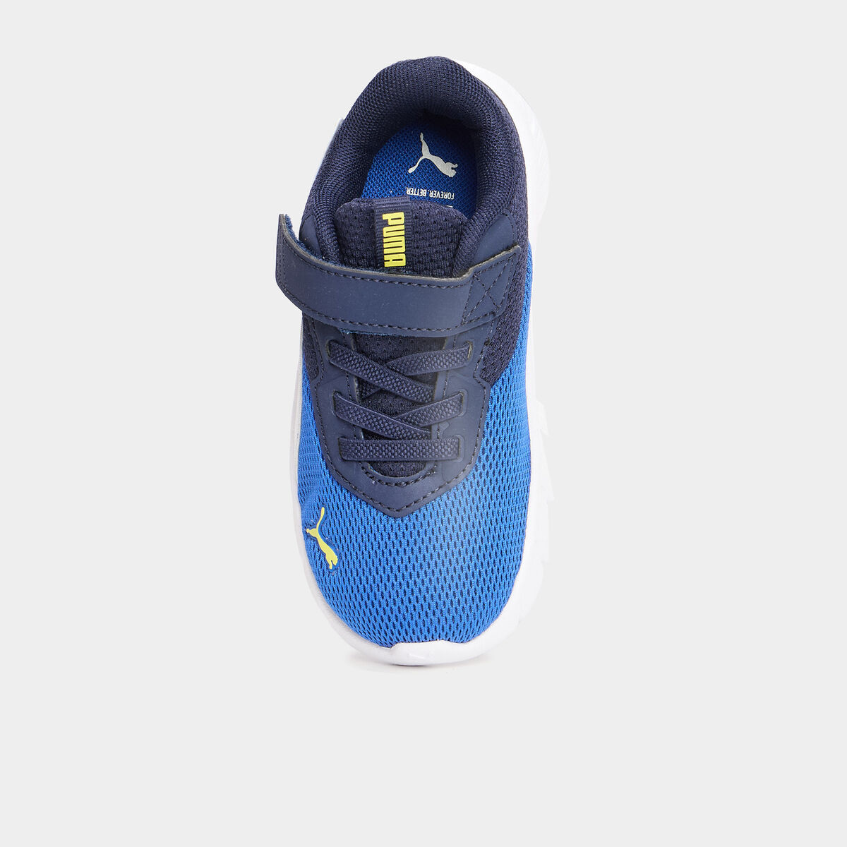 Baskets running &agrave; scratchs Puma bleu electrique gar&ccedil;on