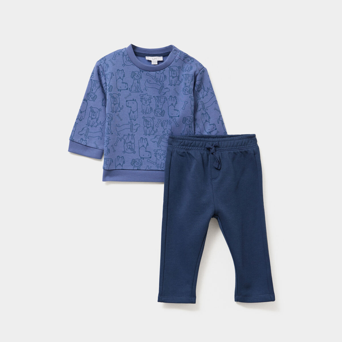 Ensemble de jogging 2 pi&egrave;ces bleu lavande b&eacute;b&eacute; gar&ccedil;on