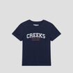T-shirt manches courtes Creeks bleu marine garçon