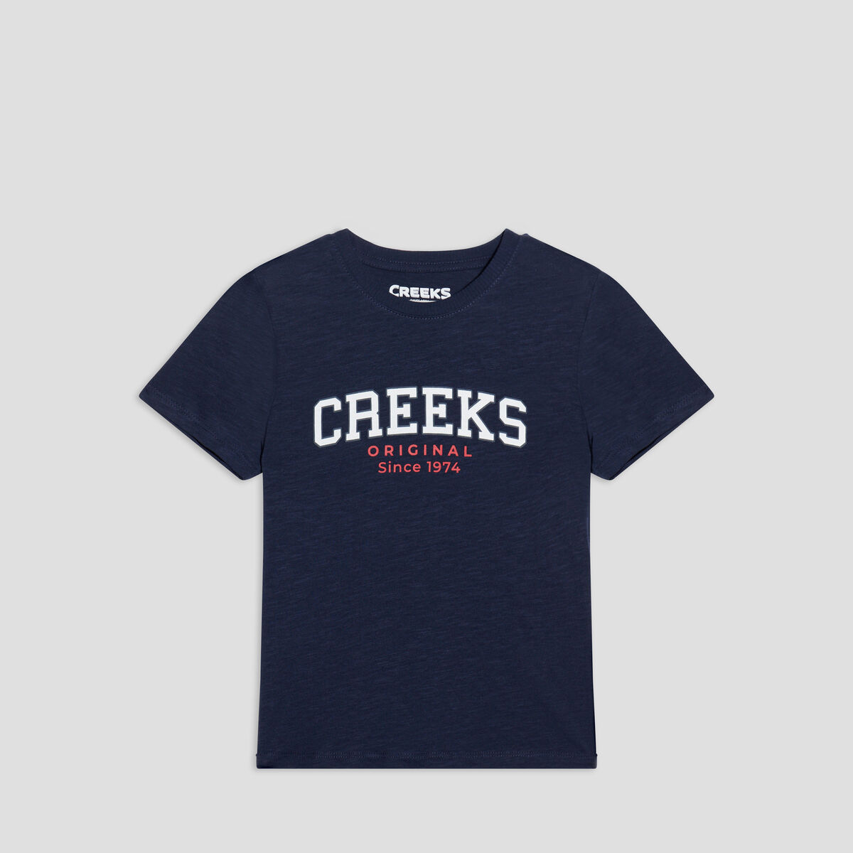 T-shirt manches courtes Creeks bleu marine garçon