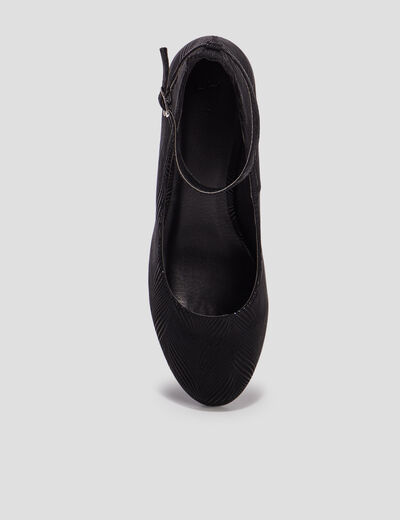 Escarpins &agrave; talons noir femme