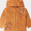 Gilet fausse fourrure Tic et Tac marron cognac bébé garçon