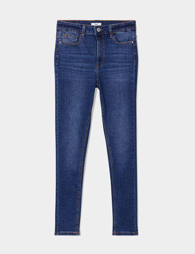 Jeans skinny taille haute denim stone femme