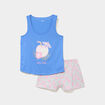 Ensemble pyjama avec short et d&eacute;bardeur parme femme