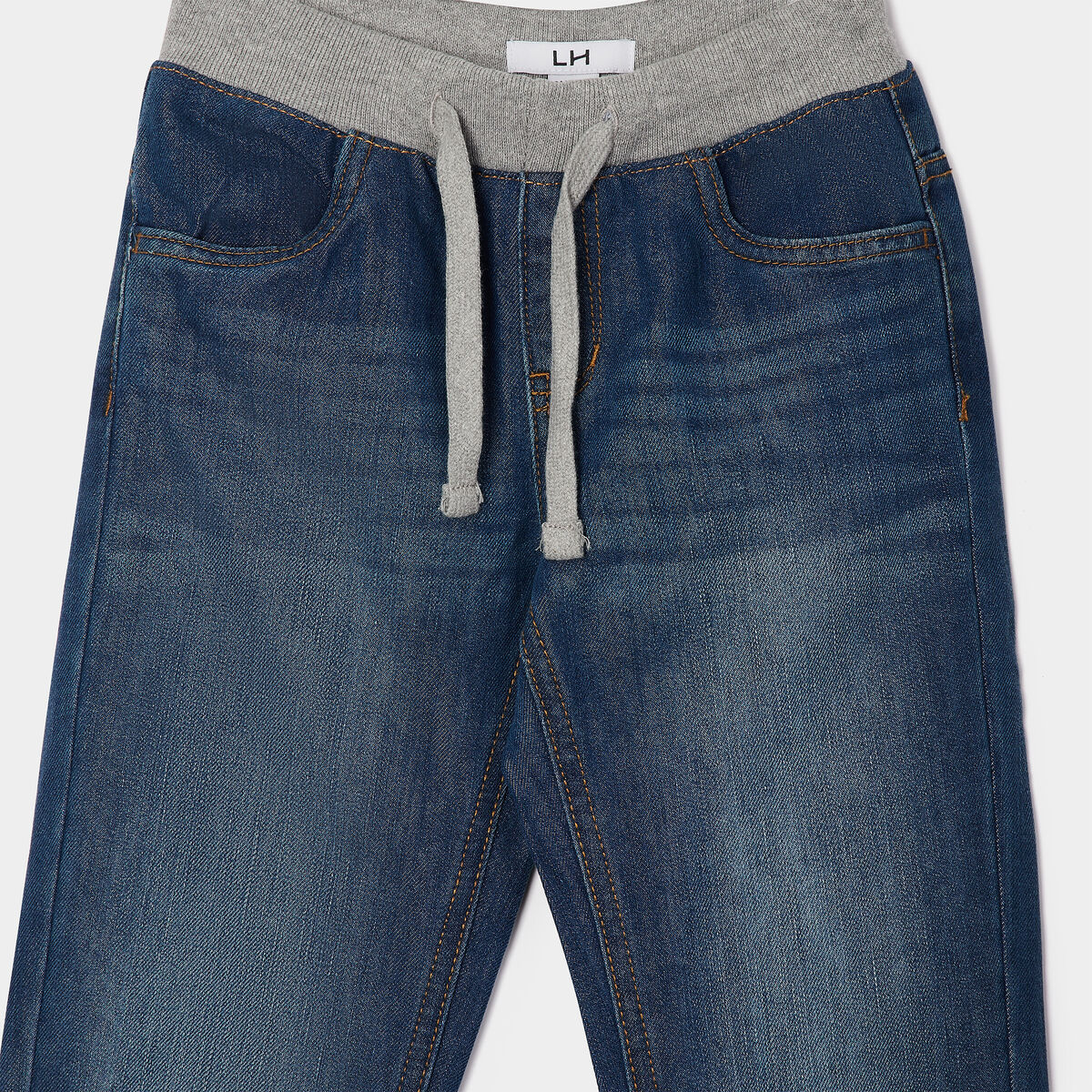 Jeans regular taille ajustable denim stone gar&ccedil;on