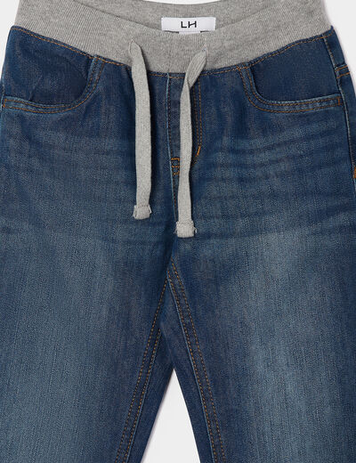 Jeans regular taille ajustable denim stone gar&ccedil;on