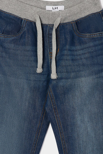 Jeans regular taille ajustable denim stone gar&ccedil;on