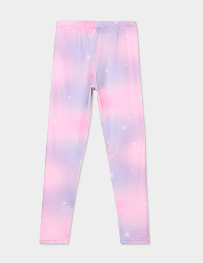 Legging taille élastiquée ecru fille