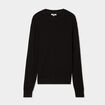 Pull avec col rond à relief noir homme