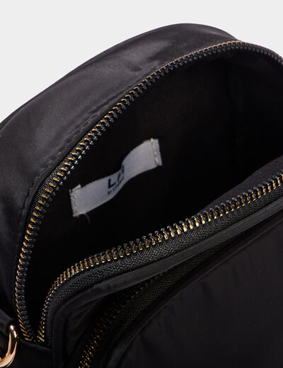 Sac à bandoulière arrondi noir femme