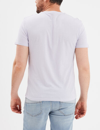 T-shirt en coton manches courtes parme homme