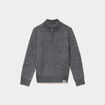 Pull droit col camionneur gris gar&ccedil;on