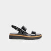 Sandales brides vernies Liberto noir femme