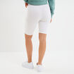 Short cycliste coton stretch blanc femme