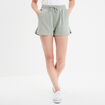 Short de jogging taille élastiquée vert pastel femme
