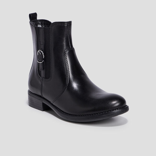bottines en cuir noir fille Bottines en cuir noir fille