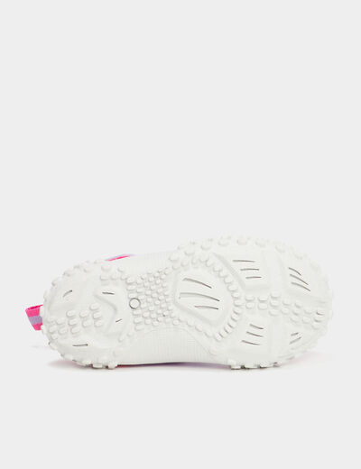 Chaussures de plage à scratchs rose bébé fille