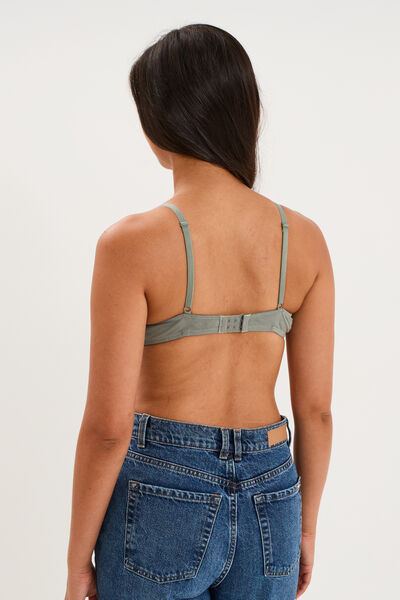 Soutien-gorge padd&eacute; embo&icirc;tant vert clair femme
