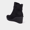 Boots compensées noir femme