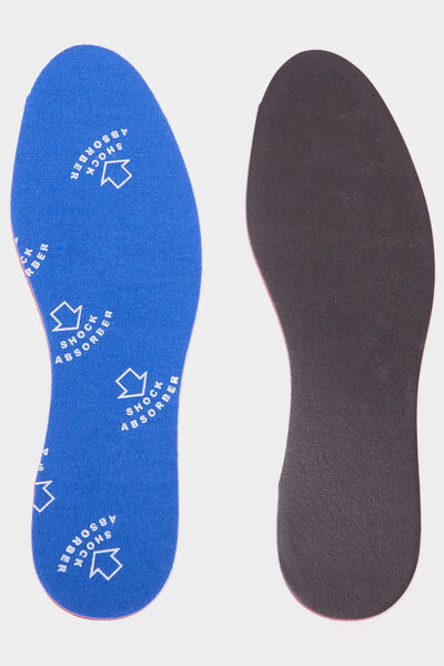 Semelles sport m&eacute;moire de forme Tawata bleu mixte
