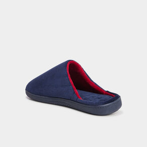 chaussons mules ergonomiques isotoner bleu homme Chaussons mules ergonomiques Isotoner bleu homme