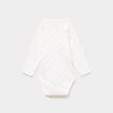 Lot 3 bodies crois&eacute;s manches longues blanc b&eacute;b&eacute;