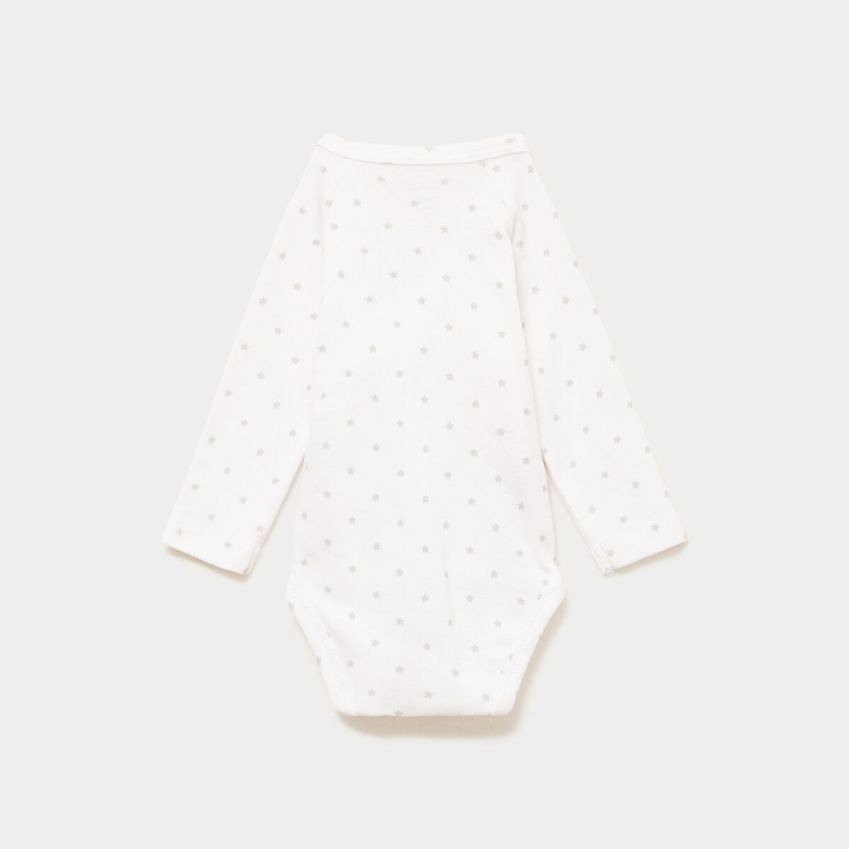 Lot 3 bodies crois&eacute;s manches longues blanc b&eacute;b&eacute;