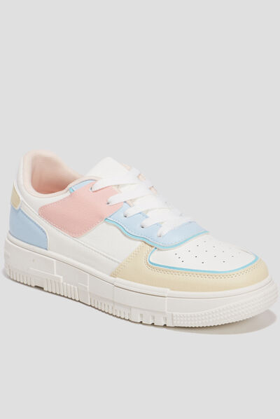 Tennis à lacets Creeks multicolore femme