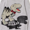 Sweat hoodie &agrave; sequins r&eacute;versibles gris clair gar&ccedil;on