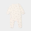 Dors-bien effet velours manches longues creme b&eacute;b&eacute;