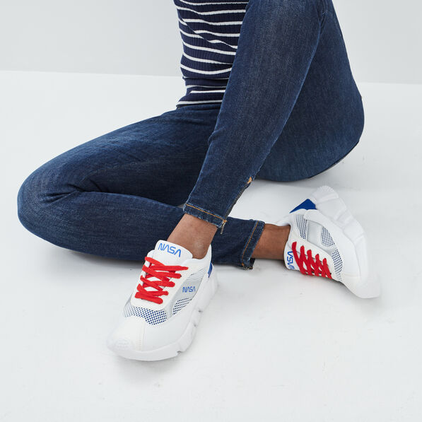 runnings nasa blanc femme Runnings NASA blanc femme
